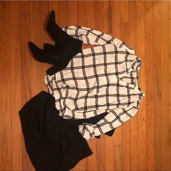 Loft Plaid Blouse - Picture 1 of 3